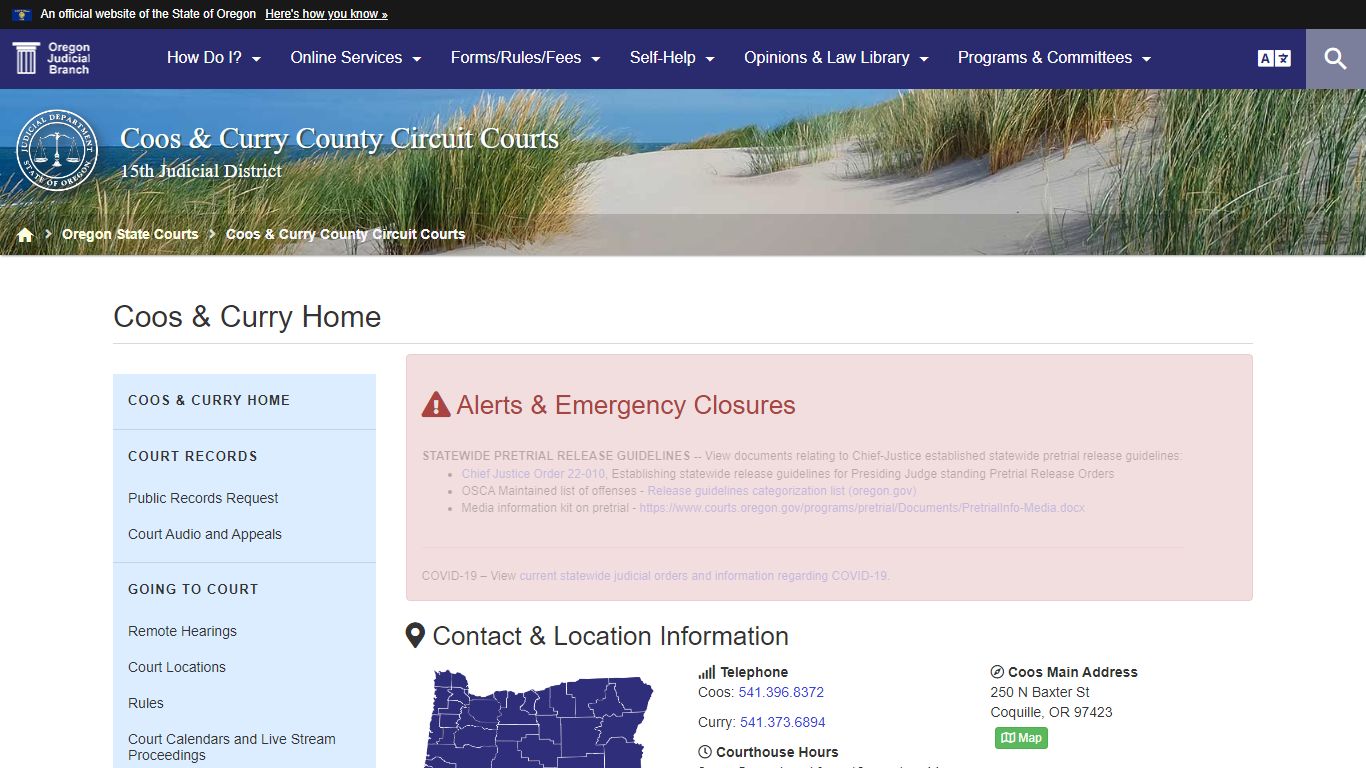 Oregon Judicial Department : Coos & Curry Home : Coos & Curry County ...